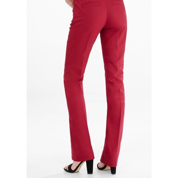 EXPRESS Red Lacquer Barely Boot Columnist Pant - Picture 3 of 7